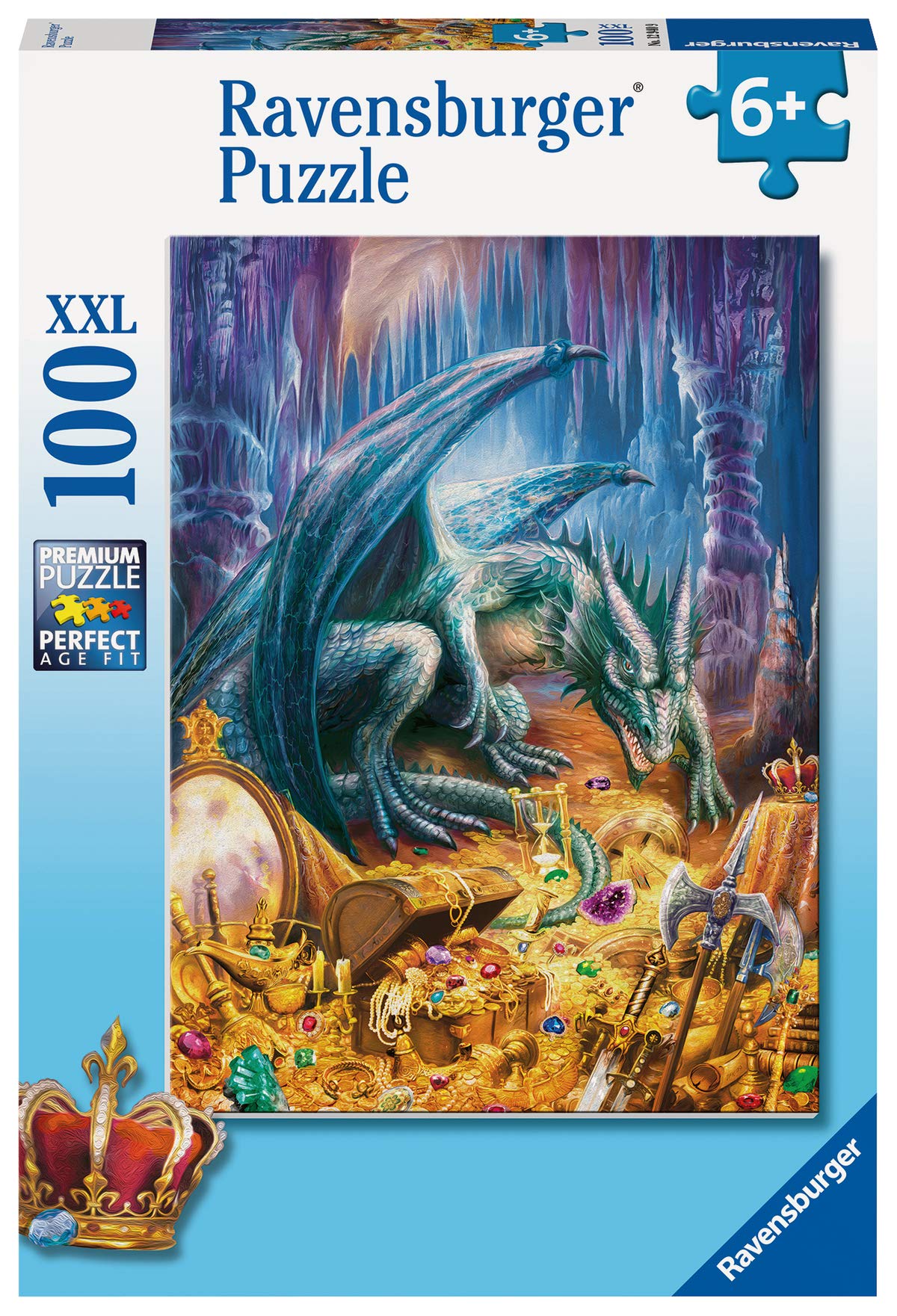 Ravensburger Children's Puzzle - 12940 The Cave Dragon - Fantasy Puzzle for Children from 6 Years with 100 Pieces in XXL Format