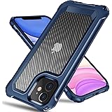 Tuerdan Designed for iPhone 12 Case, iPhone 12 Pro Case, [Military Grade Shockproof] [Soft Bumper & Hard Back] Anti-Scratches