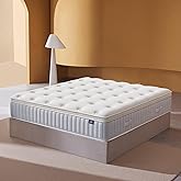 CIOUDWAY – King Size Mattress 12 Inch – Real Hybrid Mattress Memory Foam, Reinforced Edge Support, Zoned Coils for Pressure Relief and No Motion Transfer