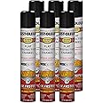 Rust-Oleum 376298-6PK Stops Rust Turbo Spray System Spray Paint, 24 oz, Flat Black, 6 Pack