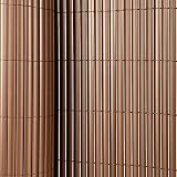 Oypla 1m x 4m Brown PVC Outdoor Garden Fencing Privacy Screen Roll view 3