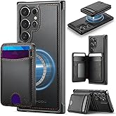 owlhold for Samsung Galaxy S25 Ultra Case Wallet,Compatible MagSafe and RFID Blocking 2-in-1,Bi-fold Wallet Flip Case,Removable PU Leather Stand Style,Phone Case for Samsung Galaxy S25 Ultra - Black