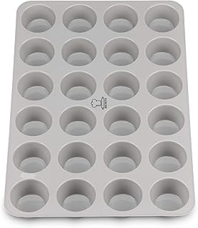 Backefix Mini Muffinblech Muffinform aus Silikon ohne Fett und Papierförmchen backen - 24er Muffinbackform Zero Waste Ø 4,5cm