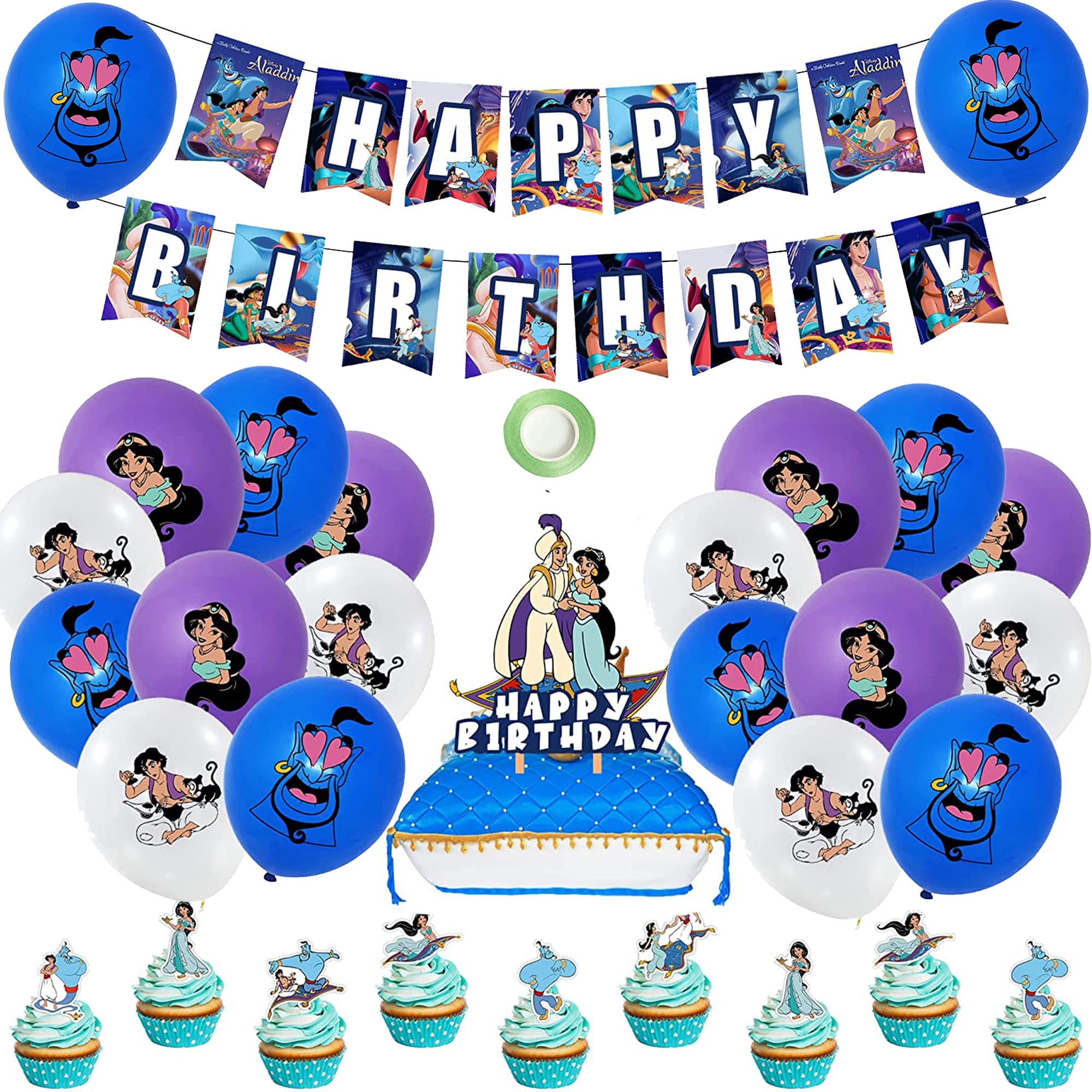 Birthday Balloons Decorations Balloons Birthday Balloons Banner Cake Topper for Birthday Party Decorations Balloons