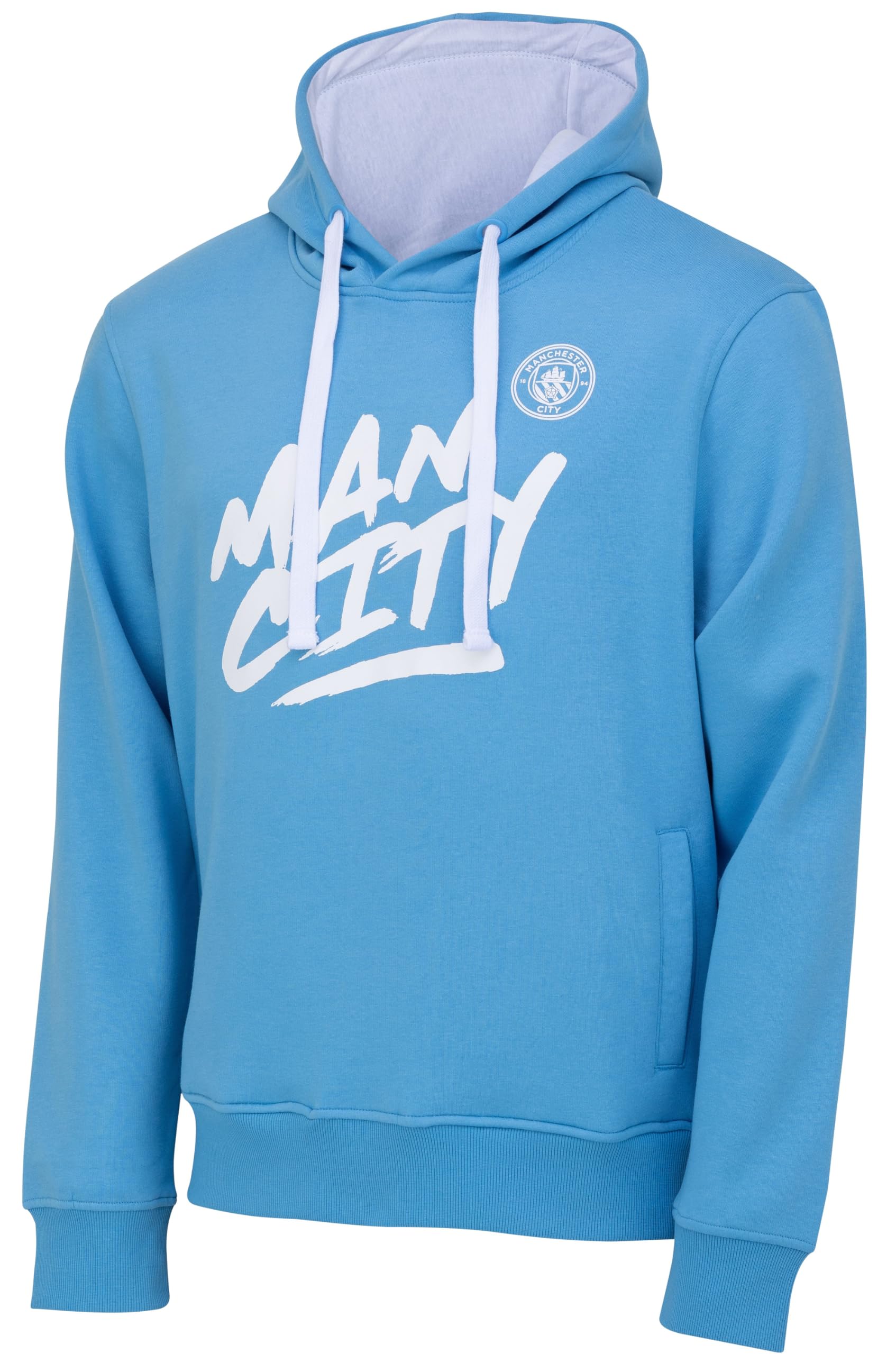 Manchester City Official Collection Hooded Sweatshirt – Adult Men's Size M