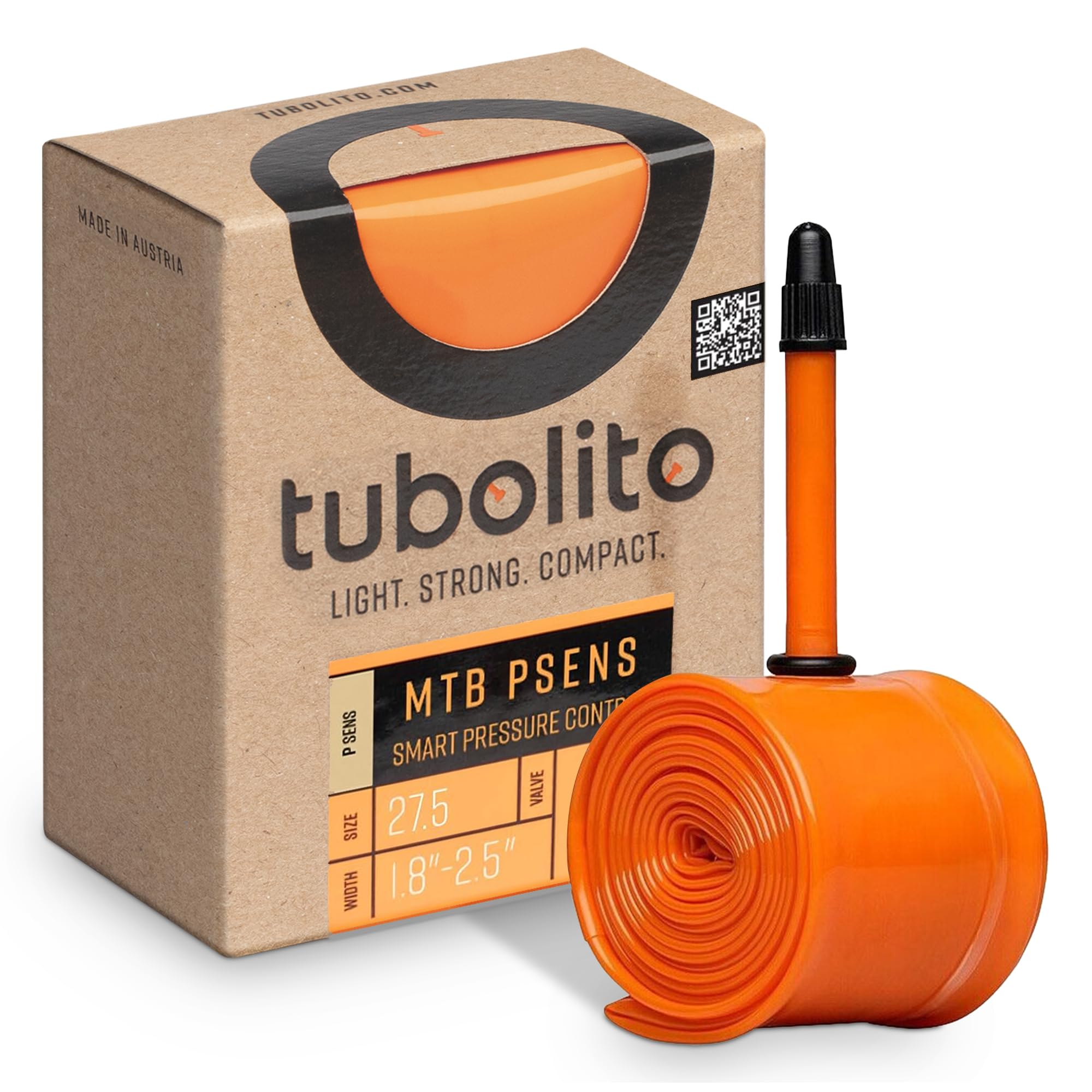 Tubolito Tubo PSens MTB 27.5" x 1.8-2.5", 42mm Presta Valve, Orange