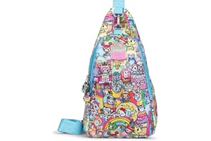 JuJuBe x tokidoki 20th Anniversary Crossbody Sling Diaper Bag, Purses for Women, Essentials for Mom, Newborn, Baby & Toddler, Women's Crossbody Bag, Adjustable Strap, Lightweight, Machine Washable