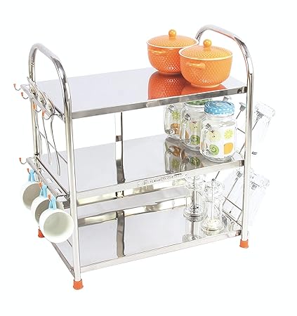 Buy Amol Stainless Kitchen Rack 21 18 11 Kitchen Shelf Rack