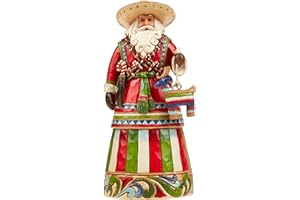 Enesco Jim Shore Heartwood Creek Mexican Santa Stone Resin Figurine, 7.25”, 7 1/4 ", Multicolor