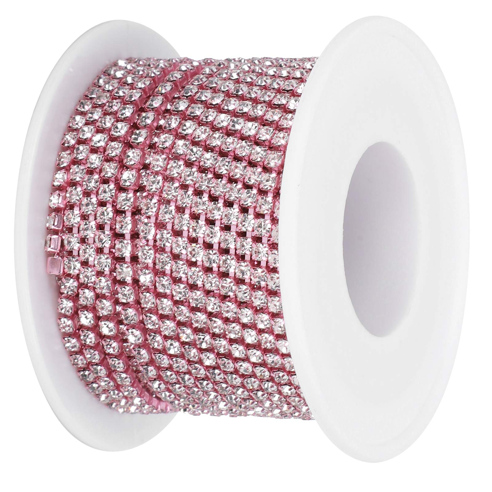 Fringe Trim 10 Yards 2.5mm Trim Diamante Crafts Rhinestone Chain Rhinestonetrim Clawchain Jewelry Rhinestone Strass Chains for DIY Sewing Craft Jewelry Making