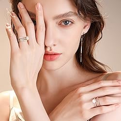 SMILEST Hexagon Moissanite Full Eternity Ring for