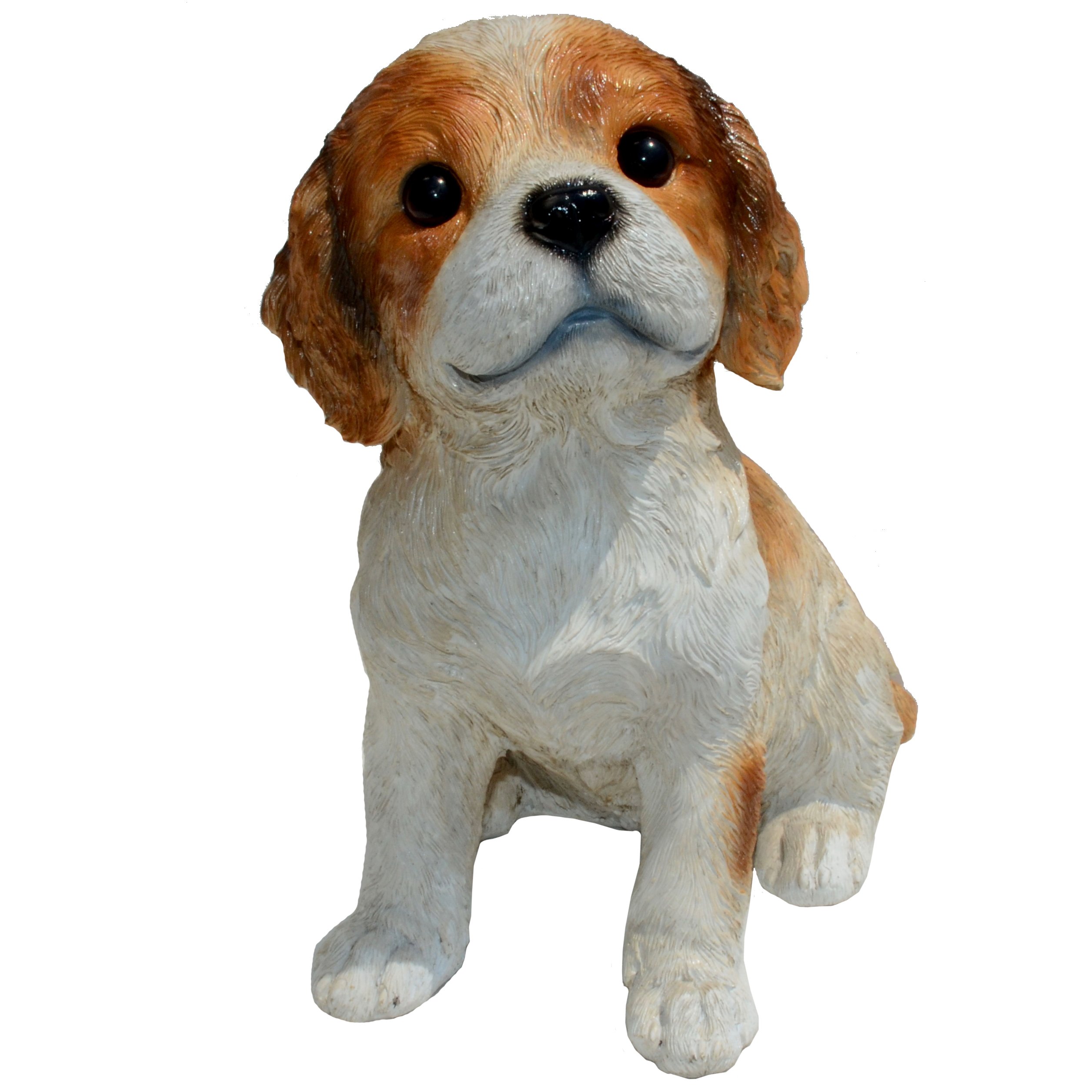 Michael Carr Designs Cavalier King Charles Spaniel Puppy S Outdoor Puppy Dog Figurine for Gardens, patios and lawns (80092)