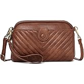 GAEKEAO Crossbody Bags for Women Small Genuine Leather Shoulder Purse Cross Body Bag with Wristlet Top Zipper