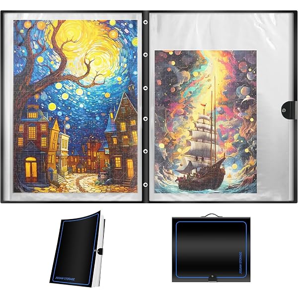 Amazon.com: Nariolar Puzzle Storage Folder for 500 Pieces Puzzles