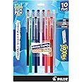 Pilot, FriXion ColorSticks Erasable Gel Ink Pens, Fine Point 0.7 mm, Pack of 10, Assorted Colors