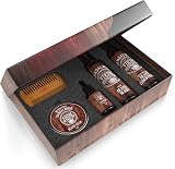 Viking Revolution Beard Conditioner Kit Sandalwood Beard Wash Oil Balm Comb view 4