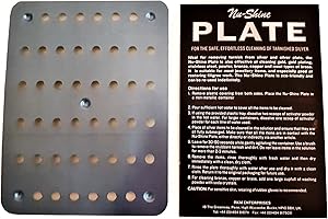Nushine Magic Cleaning Plate (SMALL 11.5 x15.4cm) - rapidly cleans many items at once! Reuse multiple times, no harsh chemica