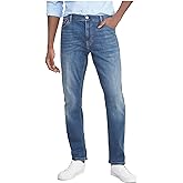 Tommy Hilfiger Mens Straight Fit Stretch Jeans