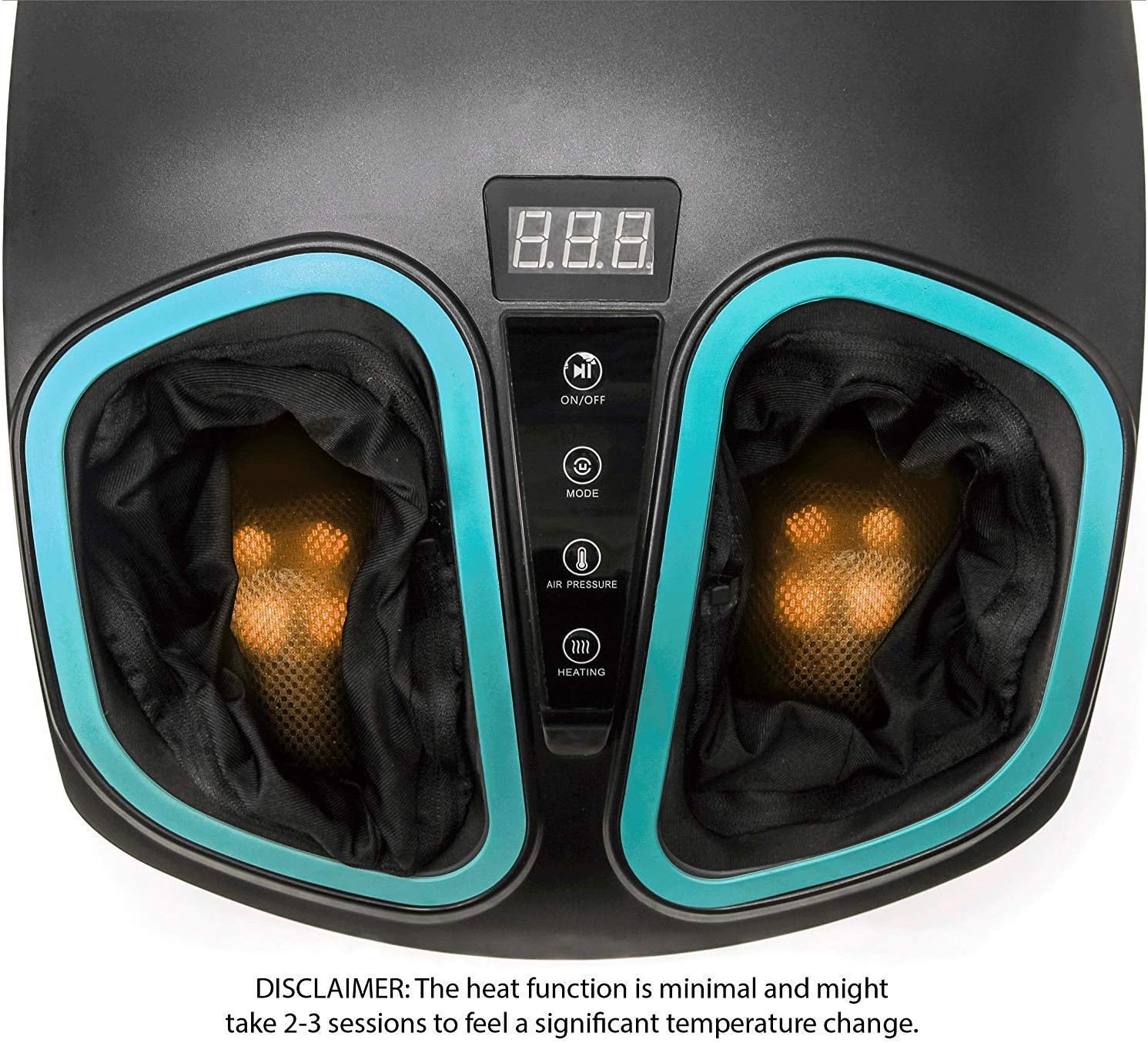 Shiatsu Foot Massager Machine with Heat - Electric Deep Kneading Massage Air Compression - Circulation, Feet Legs, Plantar Fasciitis, Neuropathy Chronic Nerve Pain Therapy Spa Gift: Health & Personal Care