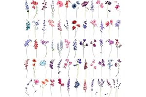 GOROMON 15 Sheets Watercolor Flower Lavender Temporary Tattoos For Women Adults, Water Color Tiny Wild Floral Tattoo Sticker, Fake Tattoos That Look Real And Long Lasting