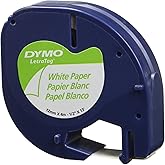 Wholesale CASE of 25 - Dymo LetraTag Electronic Labelmaker Tape-Letra Tag Labelmaker Tapes, 1/2"x13', 2/Pack, Pearl WE