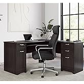 Realspace&reg; Magellan 59" W L-Shape Corner Computer Desk, Espresso