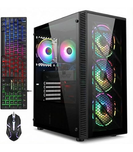 Amazon.com: Gaming Computer PC Desktop AMD RYZEN 7 16 Core Threads