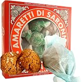 Lazzaroni Amaretti Di Saronno Biscotti Cookies from Italy 7.05 oz. (200g) Crispy Amaretto Biscuits - Macarons - Individually Wrapped - Classic Crunchy Biscottini - Christmas - Similar to Cantucci