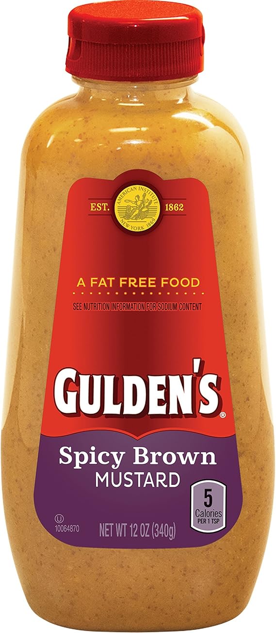 Gulden Mustard Spicy Brown, 12 OZ (Pack of 12) Amazon.ca Grocery