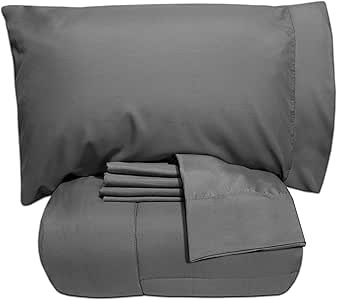 Amazon Com Sweet Home Collection 5 Piece Bag Comforter Set Solid