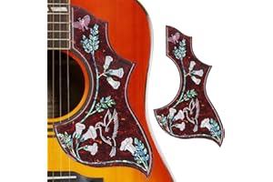 FABATER Hummingbird Acoustic Guitar Pickguard, Self Adhesive, Anti Scratch Guitar Plate, 2mm Thick, Guitar Pick Guard for Standard Size Guitars