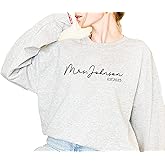 Mrs Sweatshirt - Custom Mrs Sweatshirt - New Mrs - Honeymoon Pajamas - Wedding Gift - Future Mrs. Gift Multiple Colors