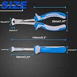 SPEEDWOX Long Reach End Nippers 5-1/2 Inch Fine End Cutters Jewelry Pliers view 7