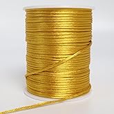 2 mm x 330 Feet Satin Nylon Cord, Silky Smooth Nylon String for Jewelry Making Bracelet Necklaces Beading Thread Rattail Macrame Kumihimo Chinese Knot Craft