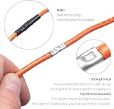 Wirefy 100pc Non Insulated Butt Connectors Kit 24-8 AWG Pure Copper Crimp Wire view 4