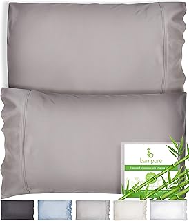 Amazon Com Bedsure Cooling Bamboo Pillowcases Set Of 2