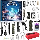 AWHETIE Survival Kit Advent Calendar 2025 Adult Teen,24 Days Christmas Countdown Advent Calendar for Men,Cool Gadgets 2025 Xmas Holiday Surprise Gift for Outdoor Camping Fishing Hunting Adventure