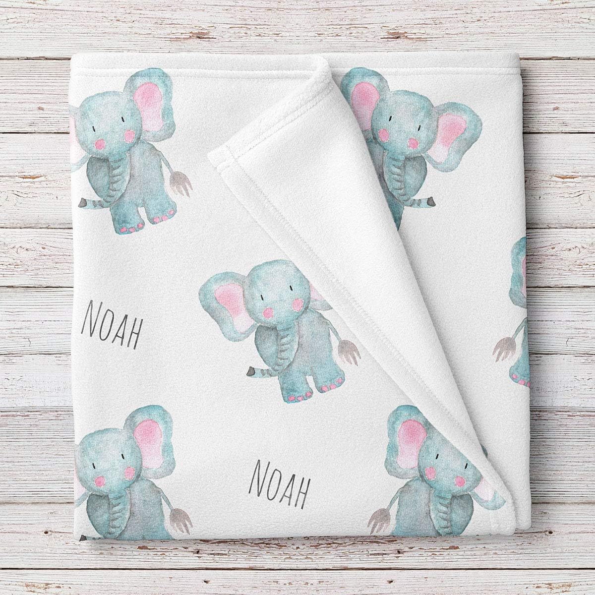personalised elephant blanket