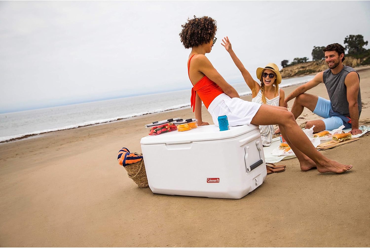 Coleman Coastal Xtreme Series Marine Portable Cooler , White, 70 Quart: Sports & Outdoors