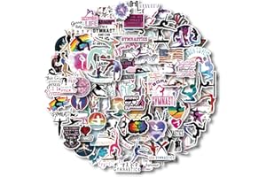 AOWDIAO 100 Pieces Gymnastics Stickers, Waterproof Vinyl Gymnast Stickers, Gymnastics Gifts for Gilrs Teens Kids