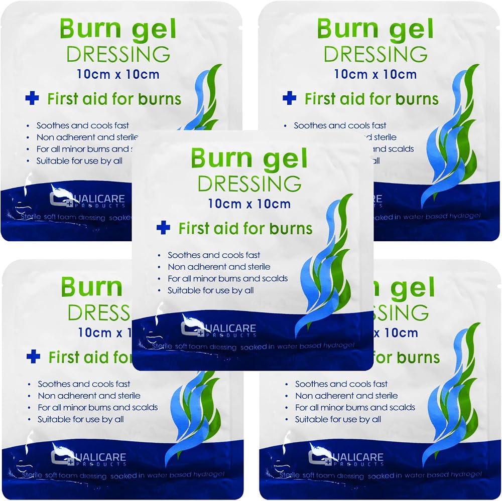 Qualicare Medium Non Adherent Burns Dressings 10cm x 10cm 5 Pack