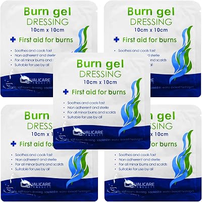 Qualicare Medium Non Adherent Burns Dressings 10cm x 10cm 5 Pack