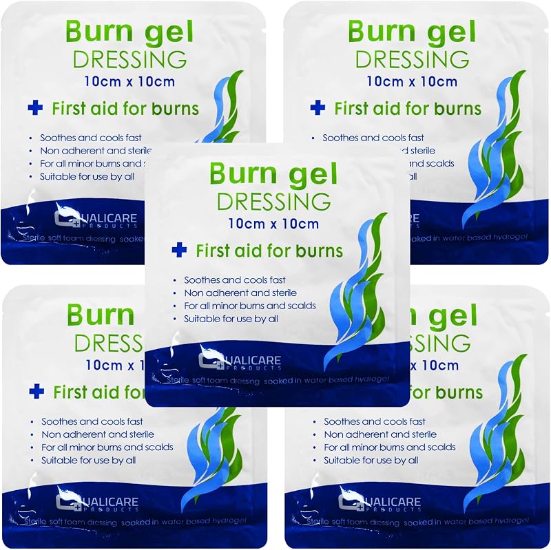 Qualicare Medium Non Adherent Burns Dressings 10cm x 10cm 5 Pack
