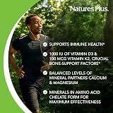 Nature's Plus Calcium Magnesium Vitamin D3 K2 Bone Support 90 Tablets view 4