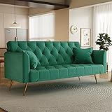 SumKea 71'' Modern Velvet Futon Sofa Bed, Loveseat