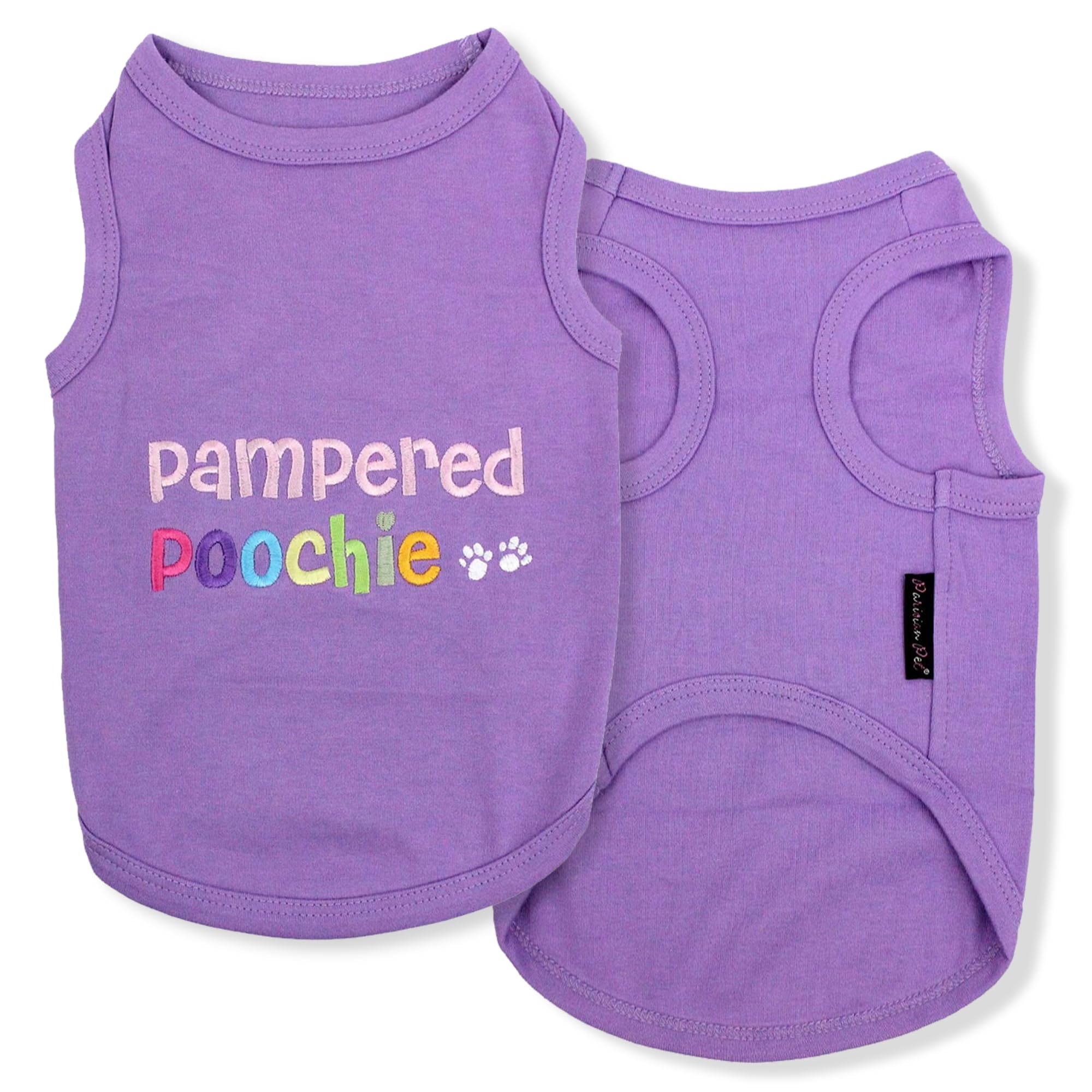 Parisian Pet Pampered Poochie Dog T-Shirt, Medium