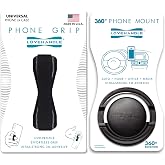 LOVEHANDLE 360 Car Mount + Black Phone Grip Combo