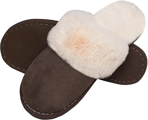Slippers Dames Warm Winter Slippers Nepbont Zacht Plat Pluche Pantoffels Antislip Outdoor Indoor Met Super Kwaliteit Amazon Nl