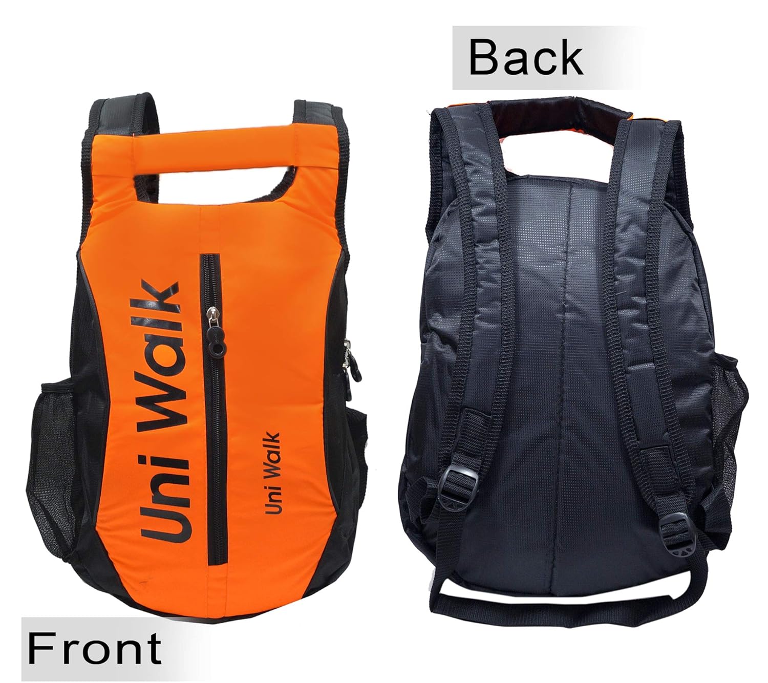 nisun men's nylon backpack (uniwalk college backpack - orange)