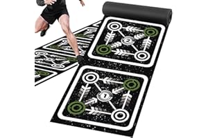 NELOMO Agility Ladder Mat 11.9 ft X 1.3 ft Agility Ladder Pad Agility Training Equipment Agility Workout Ladder Mat for Soccer Football Tennis Boxing Training